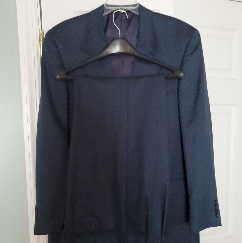 men suit navy blue